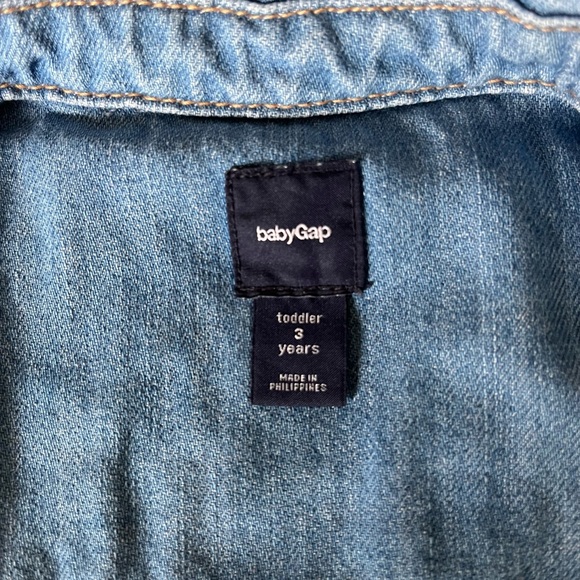 BabyGap Light Wash Denim 1969 Vest Girl Toddler 3 years - Picture 8 of 8
